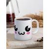 Baskılı Kupa Bardak Seramik Mug - Üzgün Emoji