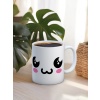 Baskılı Kupa Bardak Seramik Mug - Üzgün Emoji