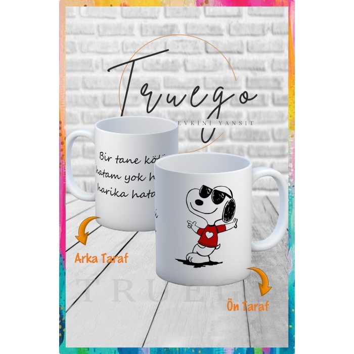 Baskılı Kupa Bardak Seramik Mug - Bir tane kötü hatam yok hepsi harika hatalar