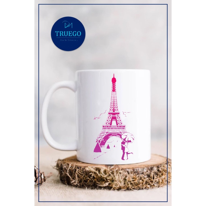 Baskılı Kupa Bardak Seramik Mug - Eyfel Kulesi