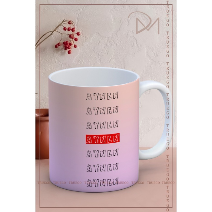 Baskılı Kupa Bardak Seramik Mug - Aynen