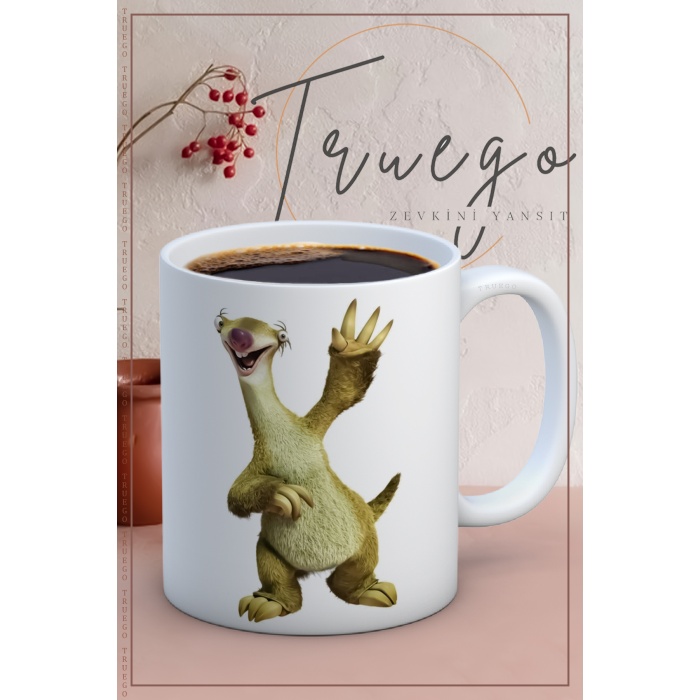 Baskılı Kupa Bardak Seramik Mug - Miskin