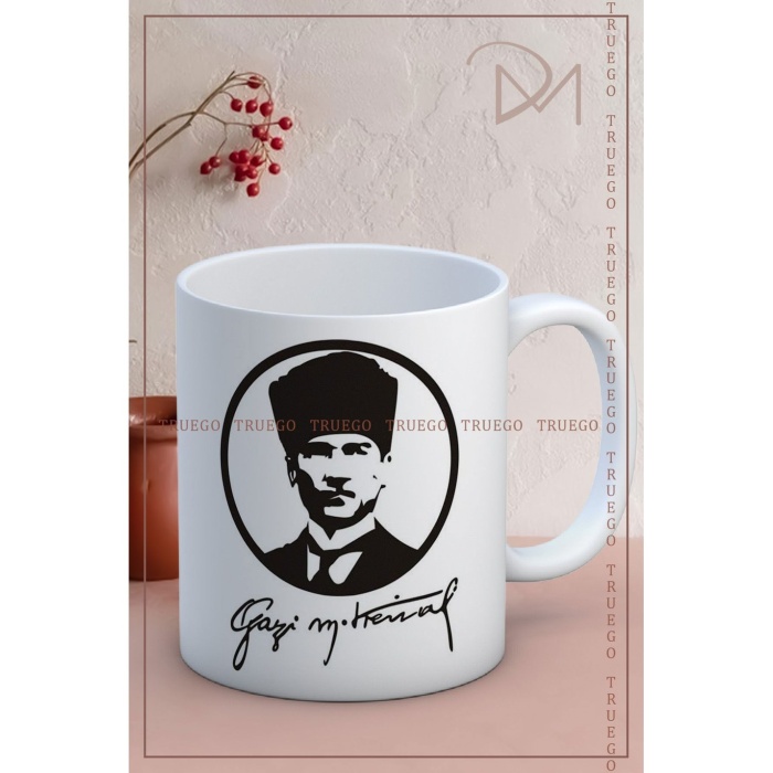 Baskılı Kupa Bardak Seramik Mug - Atatürk