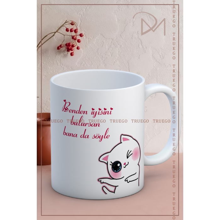 Baskılı Kupa Bardak Seramik Mug - Benden İyisini Bulursan Bana da Söyle