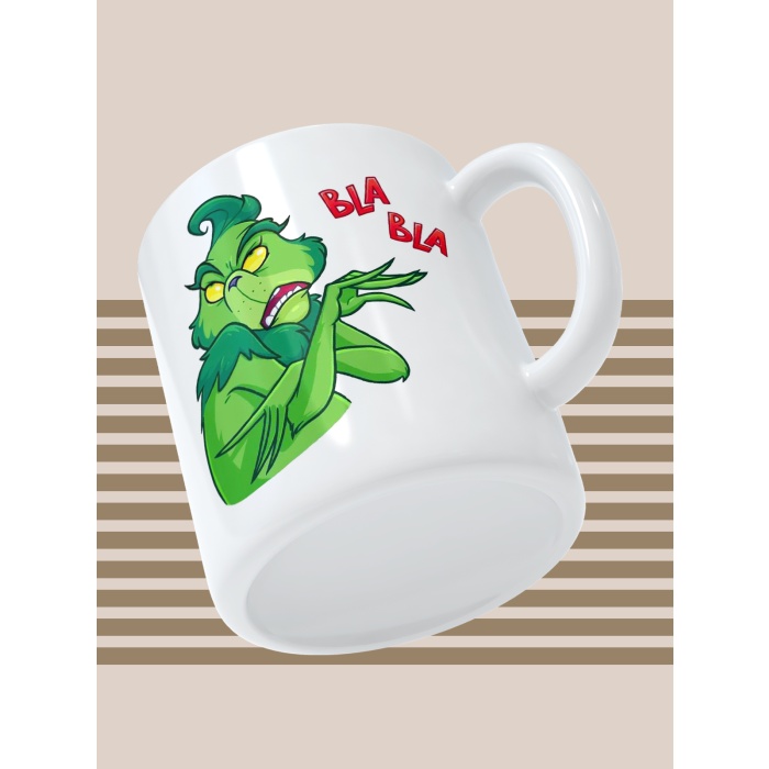 Baskılı Kupa Bardak Seramik Mug - Bla Bla Bla