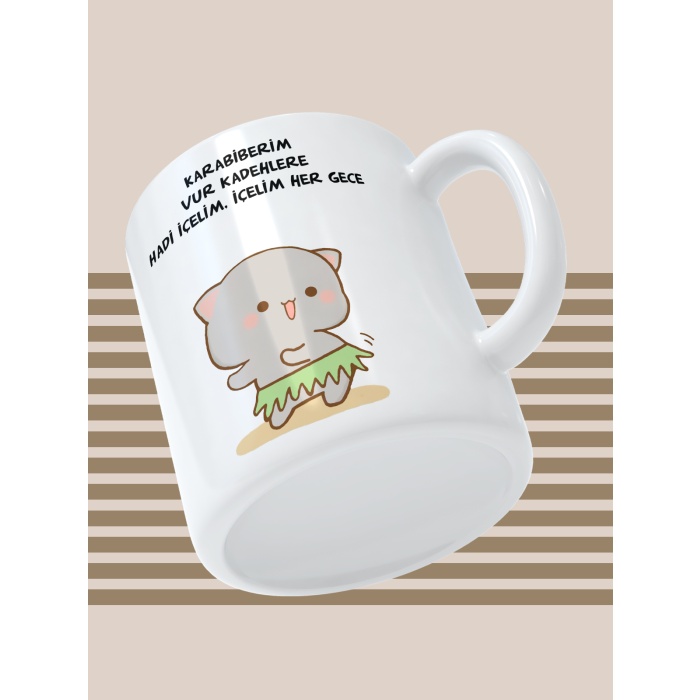 Baskılı Kupa Bardak Seramik Mug - Karabiberim