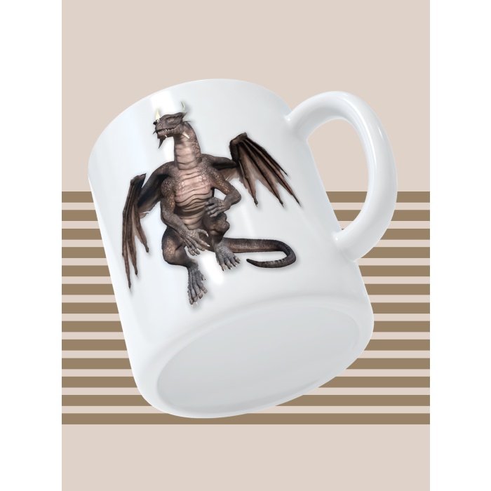 Baskılı Kupa Bardak Seramik Mug - Dinozor