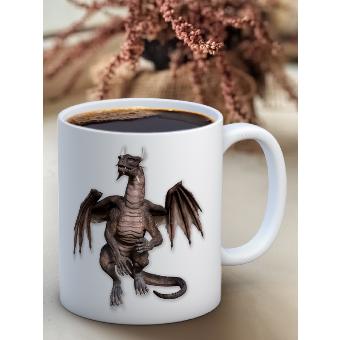 Baskılı Kupa Bardak Seramik Mug - Dinozor