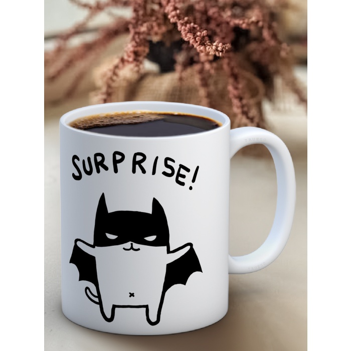 Baskılı Kupa Bardak Seramik Mug - Surprise