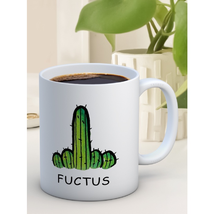Baskılı Kupa Bardak Seramik Mug - Fuctus