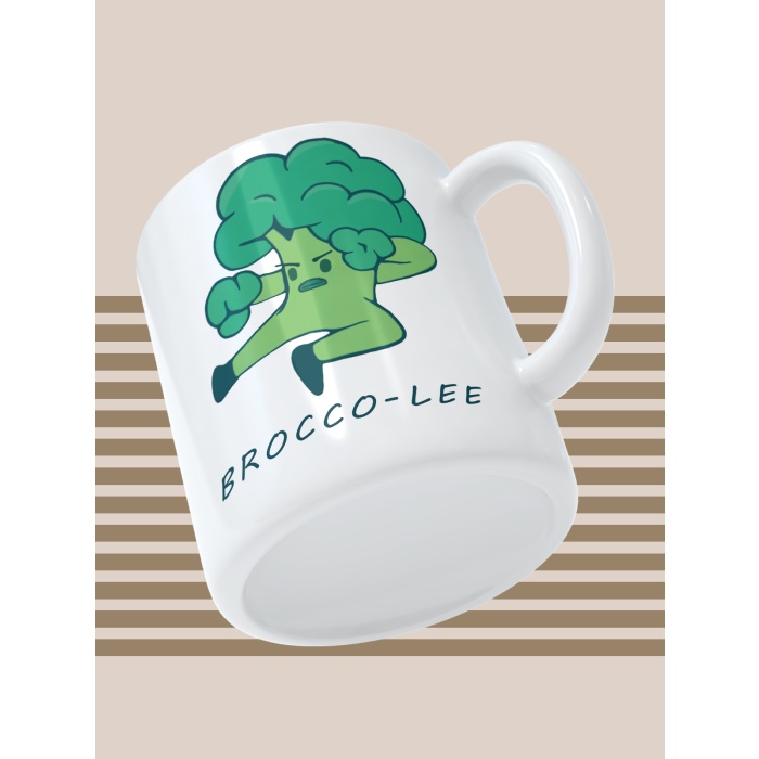 Baskılı Kupa Bardak Seramik Mug - Brocco- Lee