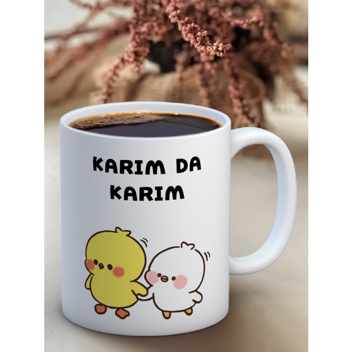 Baskılı Kupa Bardak Seramik Mug - Karım da Karım