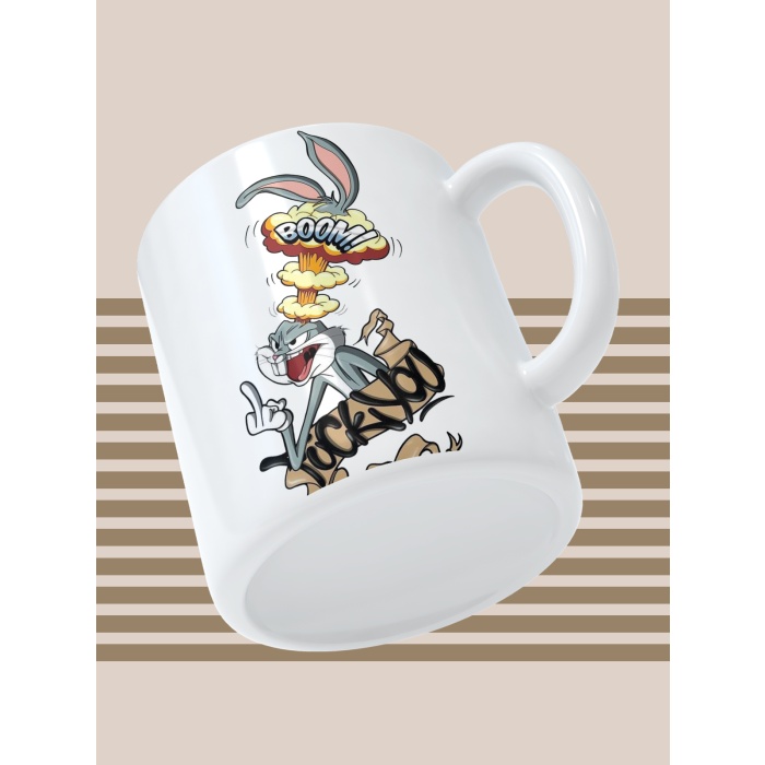 Baskılı Kupa Bardak Seramik Mug - Boom!