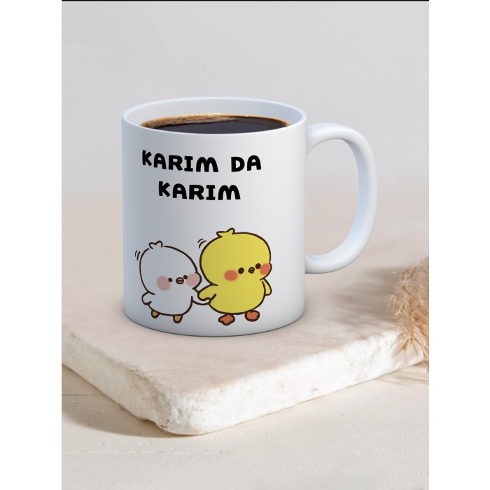 Baskılı Kupa Bardak Seramik Mug - Karım da Karım