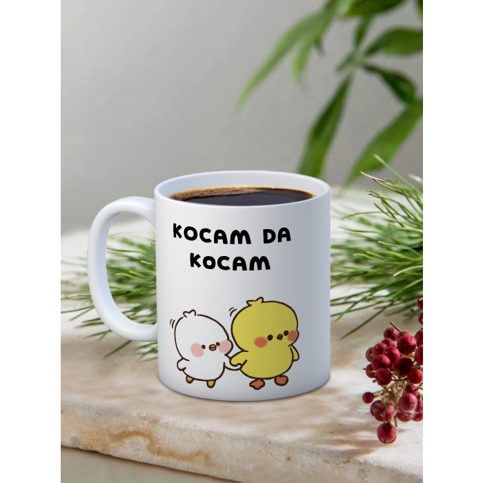 Baskılı Kupa Bardak Seramik Mug - Kocam da Kocam