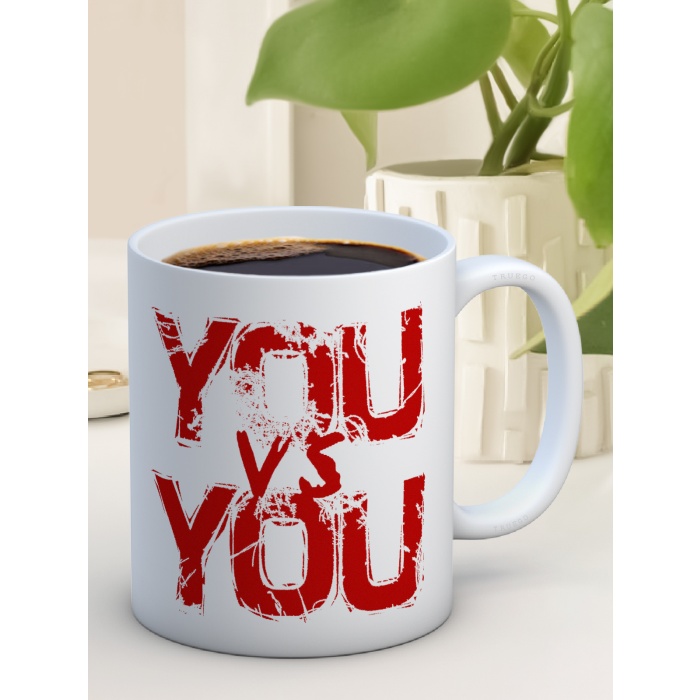 Baskılı Kupa Bardak Seramik Mug - You vs You