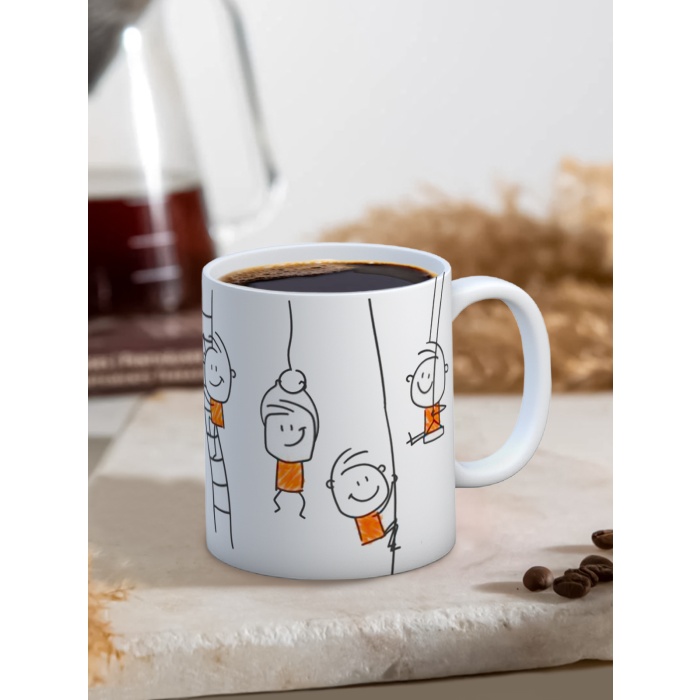 Baskılı Kupa Bardak Seramik Mug - Çizgi Karakterler