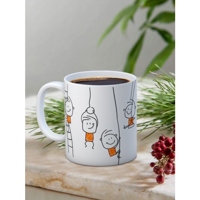 Baskılı Kupa Bardak Seramik Mug - Çizgi Karakterler