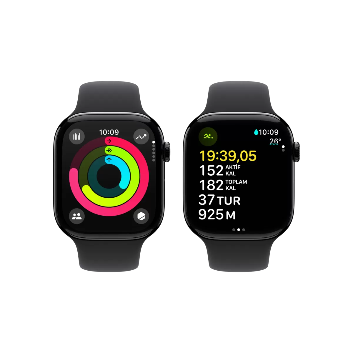 APPLE Apple Watch 10 GPS 42mm Siyah SB-M/L Akıllı Saat