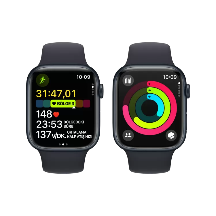 APPLE Apple Watch S9 45mm Gece Yarısı S -M/L Akıllı Saat