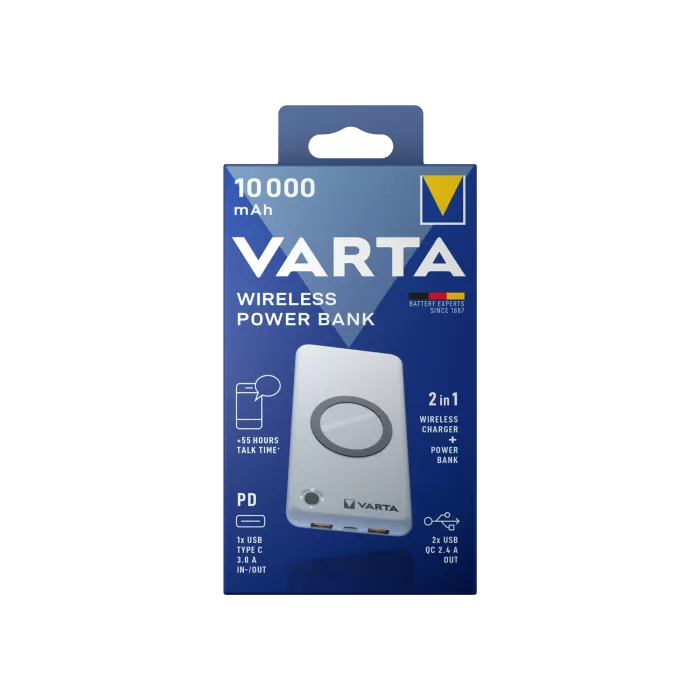 Varta VARTA Wireless Powerbank 10000mAh Powerbank 9229111600