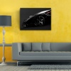 Futuristik Siyah Spor Otomobil Kanvas Tablo 50 x 70