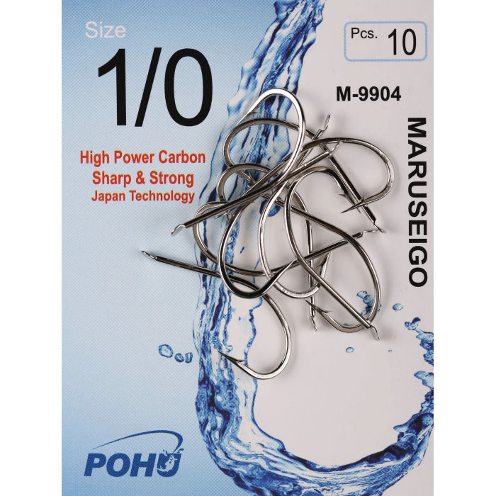 Pohu M-9904 1/0 Numara 10lu Paket  Olta Iğnesi