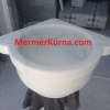 Afyon Beyaz Düz Köşe Hamam Kurnası