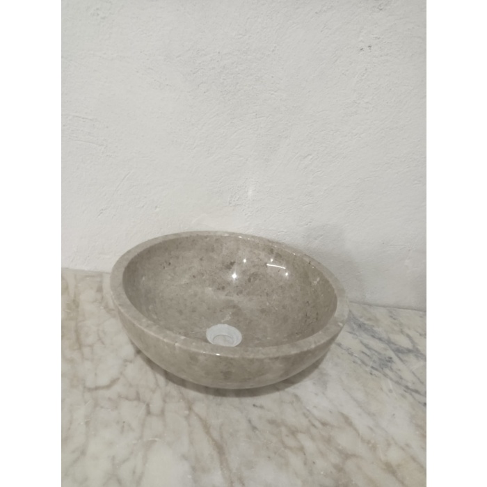 kahverengi bej mermer lavabo