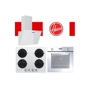 3lu Beyaz Cam Ankastre Set (HOT3051WI/E FIRIN/HVW6MW SETUSTU OCAK/HDG6C1GWTK/1 DAVLUMBAZ)
