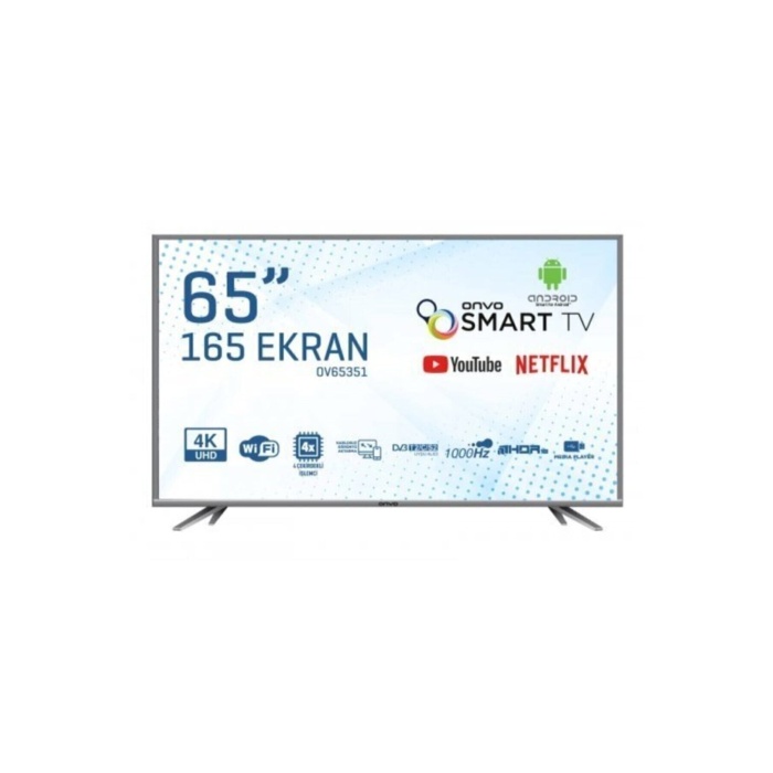 Ov65350 65 165 Ekran Uydu Alıcılı Android 4K UHD Smart LED TV