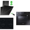Hot3051bı/e - Hvw6mbb - Hdm656btk Siyah Cam Ankastre Set
