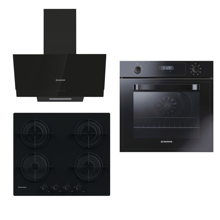 23-4 Siyah Cam 3lü Ankastre Set (3051b-hvw6mb-hdg6c2gbtk)