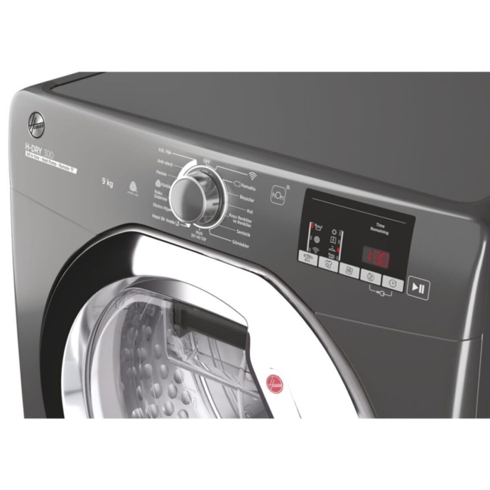 HLE H9A2DCER-17 9 kg Wi-Fi + Bluetooth Bağlantılı Isı Pompalı Kurutma Makinesi