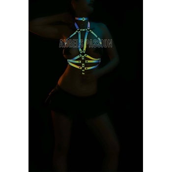 Kadın İç Giyim - Reflektörlü Bayan İç Giyim Göğüs Harness - APFT27
