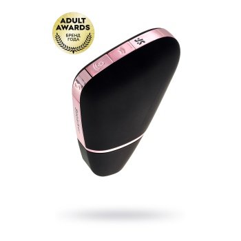 Satisfyer Love Triangle Vakum Dalgası Klitoral Stimülatör, Silikon, Siyah, 8,8 cm