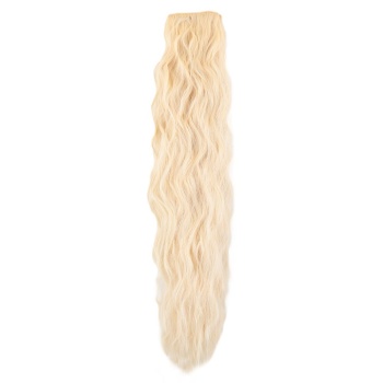 Fiber Sentetik Kabarık Dalgalı 8 Parça Çıt Çıt - Platin