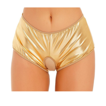 Fantezi Altın Özel Bölgeleri Açık Parlak Külot BC0050