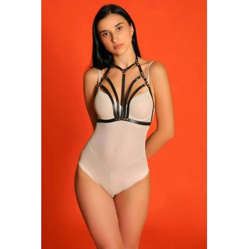 Kadın Ayarlanabilir Deri Şık Göğüs Harness -  APFT1063