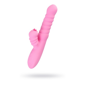 JOS Lixy Vibratör, Yukarı ve Aşağı Fonksiyonlu, Silikon, Pembe, 23 cm