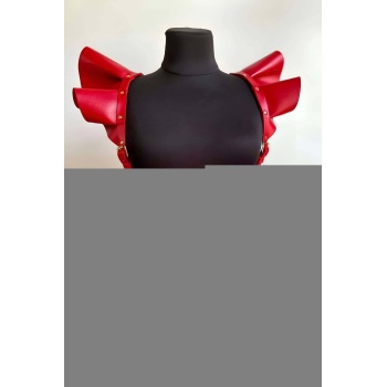 Deri Elbise Harness, Şık Mini Deri Elbise, Prenses Deri Elbise - APFT1001