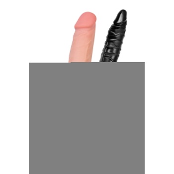 Black & Red by TOYFA Titreşimli penis Eki, PVC, Siyah, 24 cm