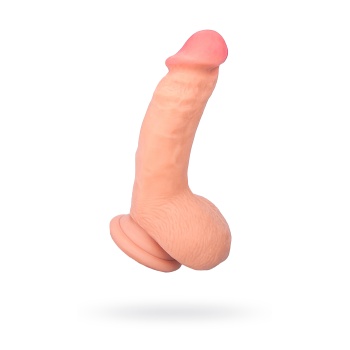 RealStick Elite Oliver Dildo, TPR, Şeffaf, 18,5 cm