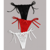 Kadın 3lü Dantelli Yandan Bağlamalı Seksi Tanga BC0054
