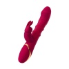 JOS Tenty Hareketli Halkalı Titreşimli Tavşan Vibratör – Bordo, 23,5 cm