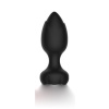 Censan Telefon Kontrollü Full Covered Rubber Rose Anal Plug – Siyah
