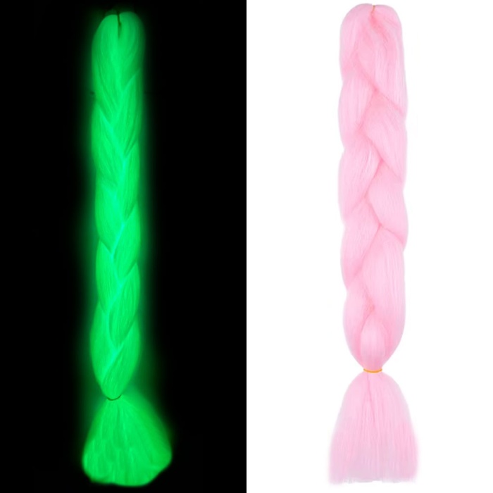 Fosforlu Neon Örgülük Saç Esperer 100 Gr. - Şeker Pembesi