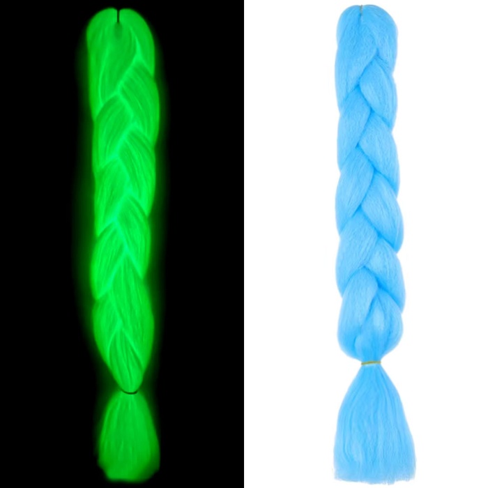 Fosforlu Neon Örgülük Saç Esperer 100 Gr. - Bebek Mavisi