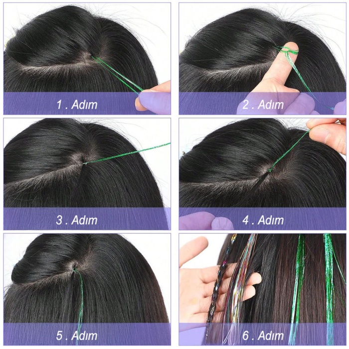 Hair Tinsel Saç Simi - HT08