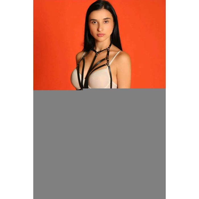 Kadın Ayarlanabilir Deri Şık Göğüs Harness -  APFT1063